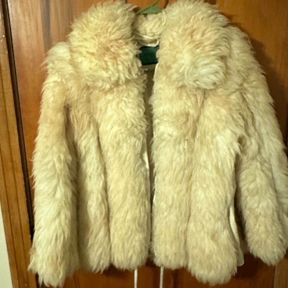 Fuzzy Authentic Vintage Lambskin coat